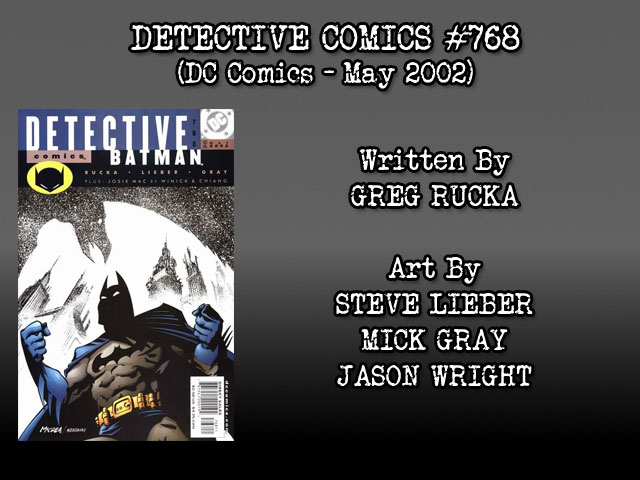 COMIC REVIEW – Detective Comics&nbsp;#768